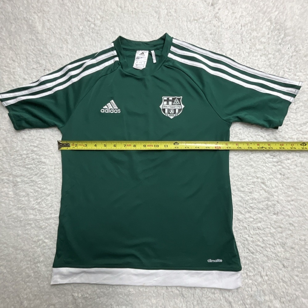 adidas Holy Trinity FC Boys Green White Soccer Jersey Size L - Picture 7 of 9